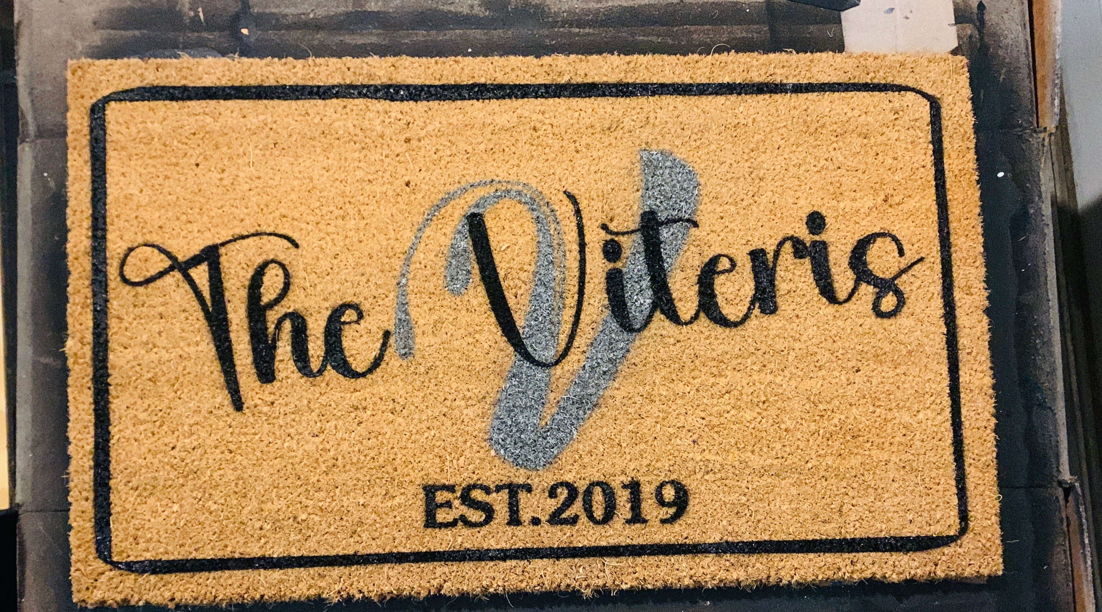 Personalized Last Name Doormat Design