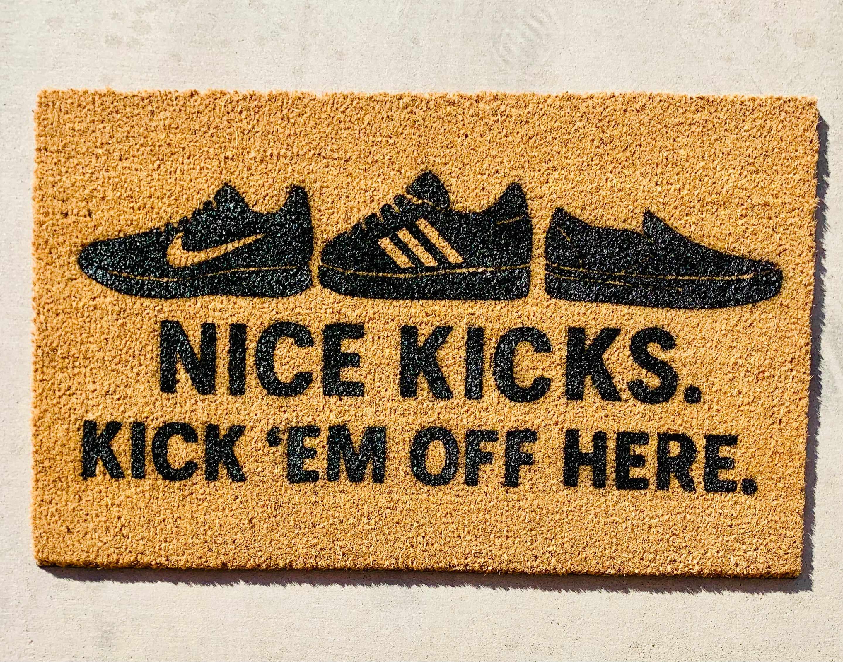 Nice Kicks. Kick 'Em Off