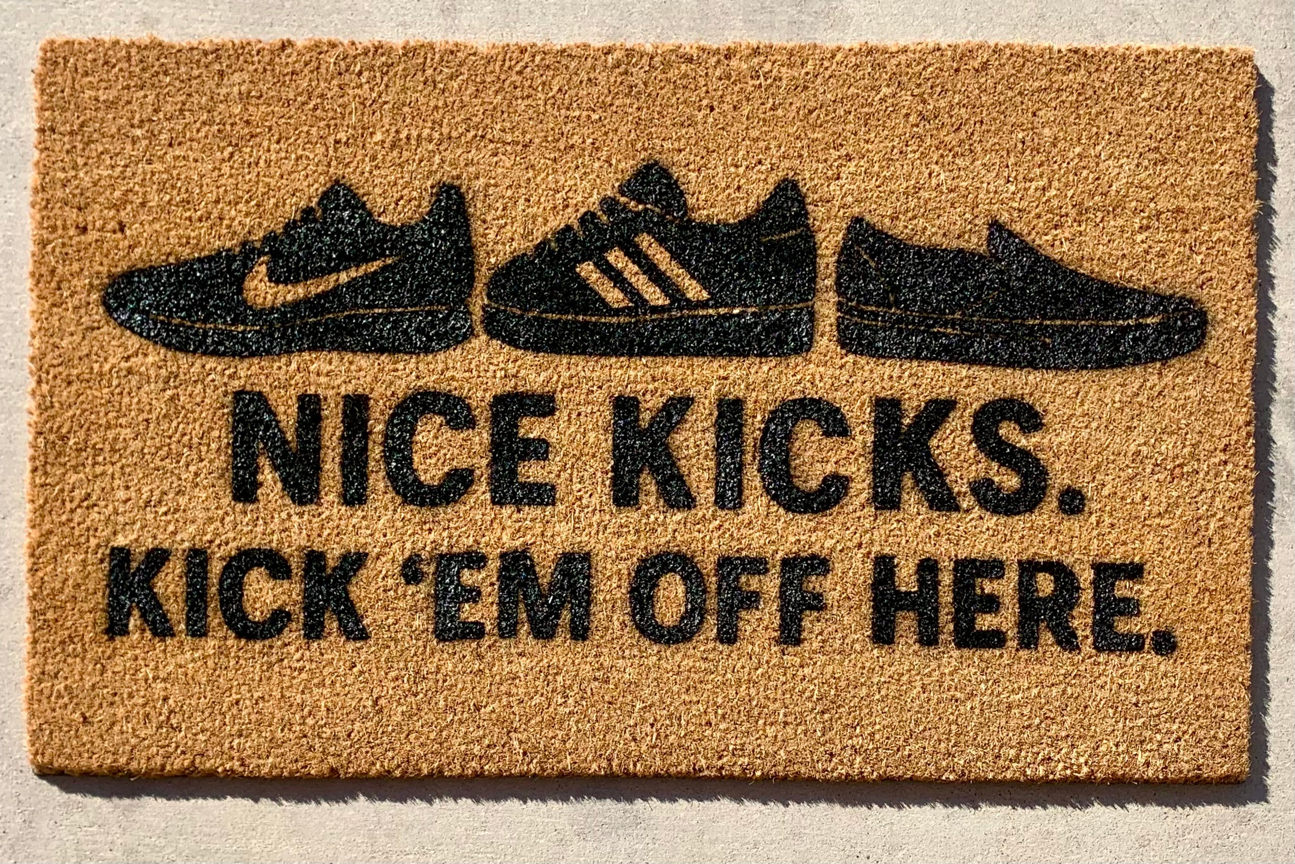 Nice Kicks. Kick 'Em Off