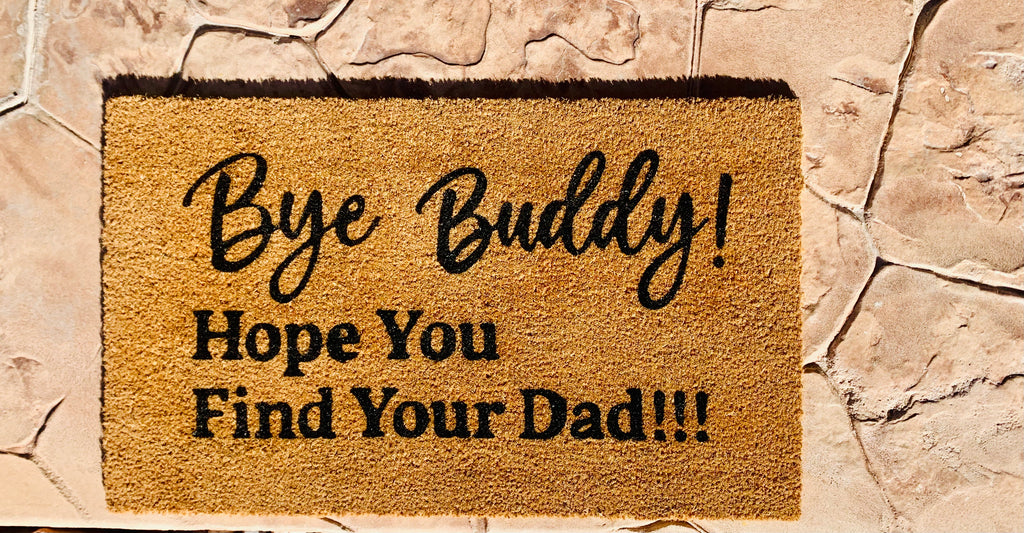 Bye Buddy Elf Christmas Mat